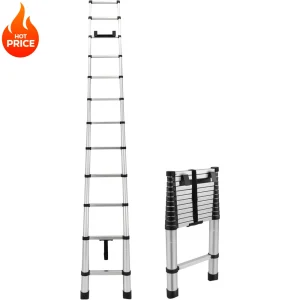 Silver RV Telescoping Ladder 12.5ft