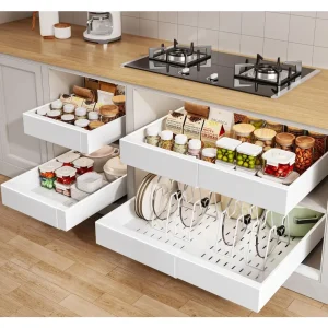 4 Pack Pull out Cabinet Organizer